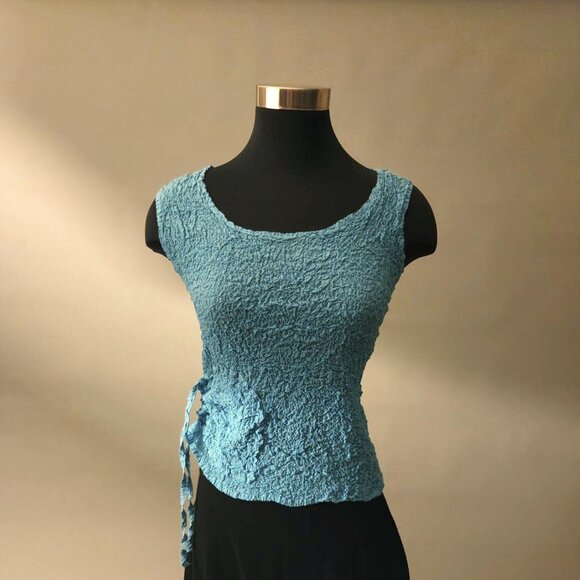 Issey Miyake Cauliflower Collection Azure Tank Top